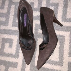 Ralph Lauren Collection brown suede pumps 9 1/2B‌‌‌‌‌‌‌